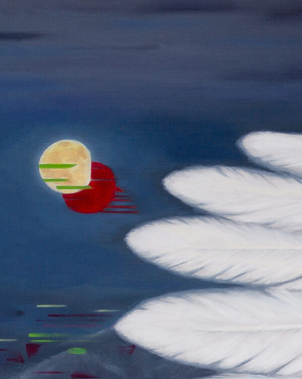 Under God's Wing Oil Painting - Image 3