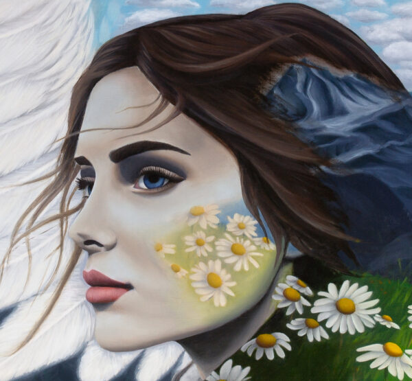 Under God's Wing Oil Painting - Image 4